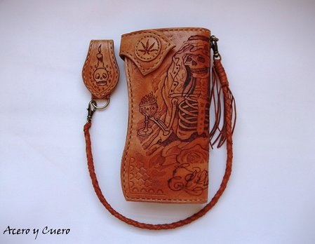 Cartera cuero online artesanal